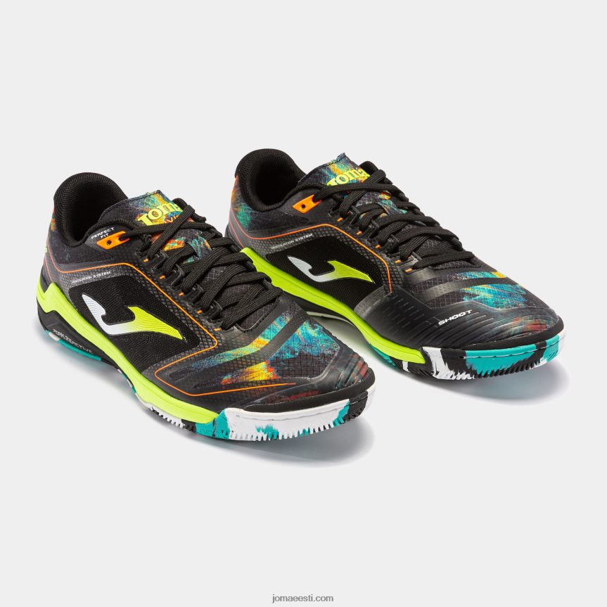 futsali kingad invicto 23 siseruumides DJNBH3930 must fluorestseeruv kollane Joma