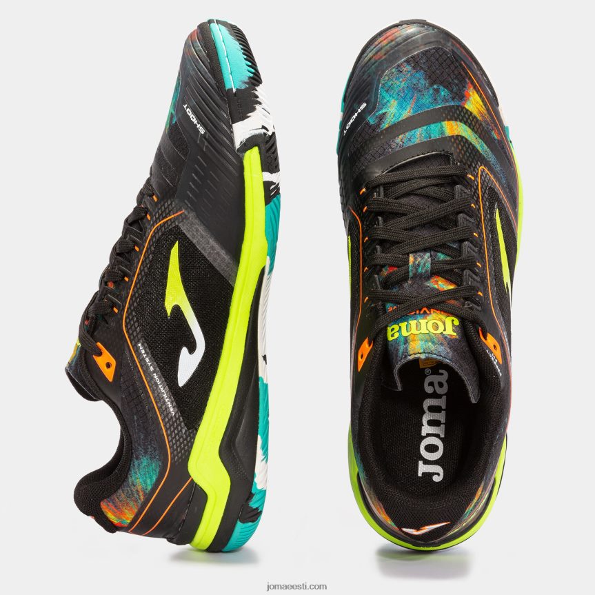 futsali kingad invicto 23 siseruumides DJNBH3930 must fluorestseeruv kollane Joma