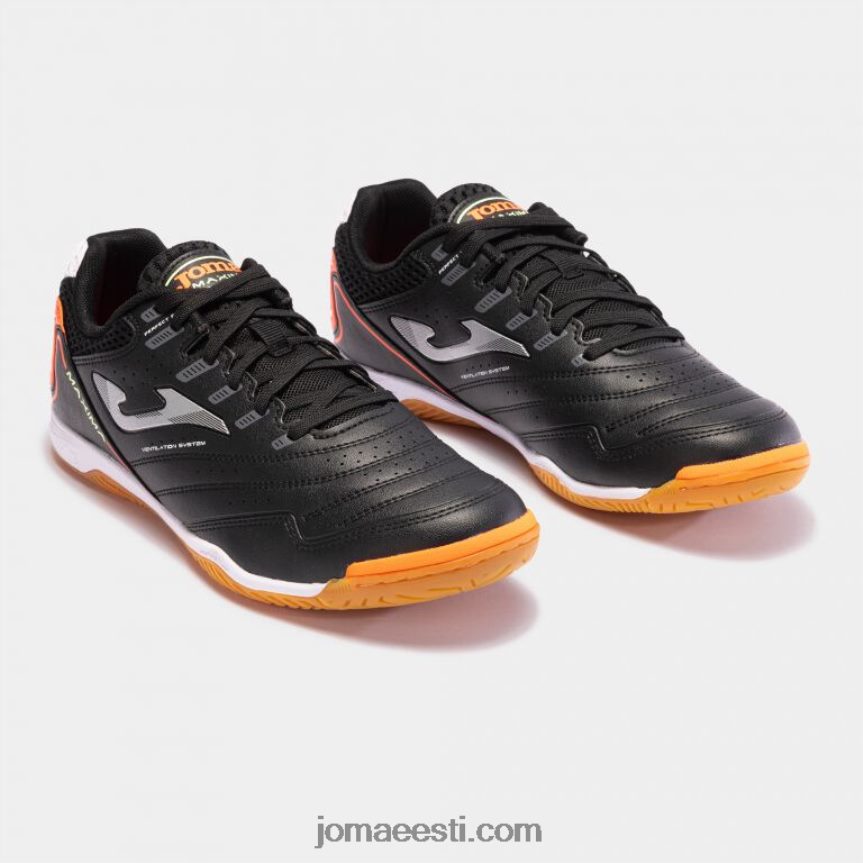 futsali kingad maxima 23 siseruumides DJNBH112 must oranž Joma