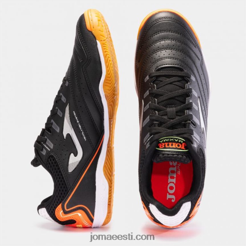 futsali kingad maxima 23 siseruumides DJNBH112 must oranž Joma