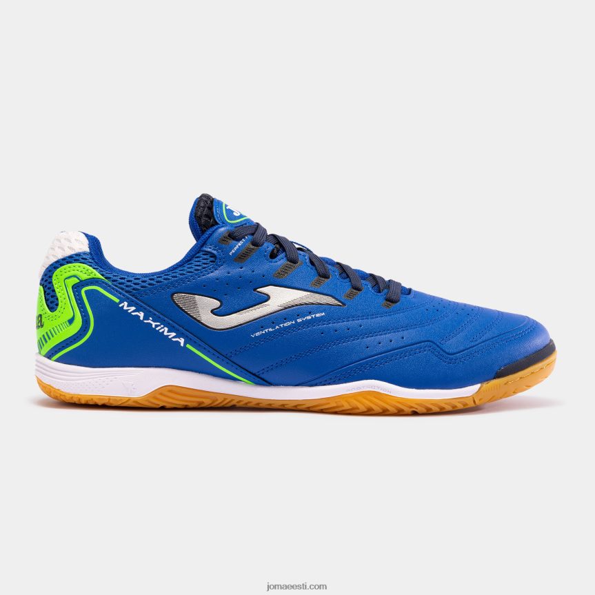 futsali kingad maxima 23 siseruumides DJNBH438 kuninglik sinine fluorestseeruv roheline Joma