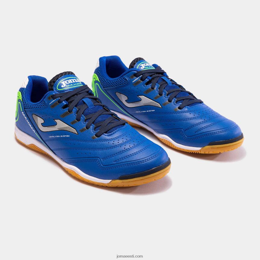 futsali kingad maxima 23 siseruumides DJNBH438 kuninglik sinine fluorestseeruv roheline Joma
