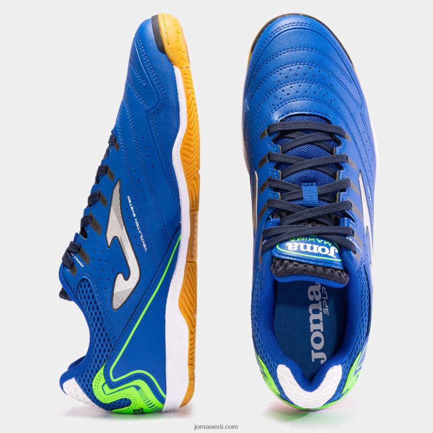 futsali kingad maxima 23 siseruumides DJNBH438 kuninglik sinine fluorestseeruv roheline Joma