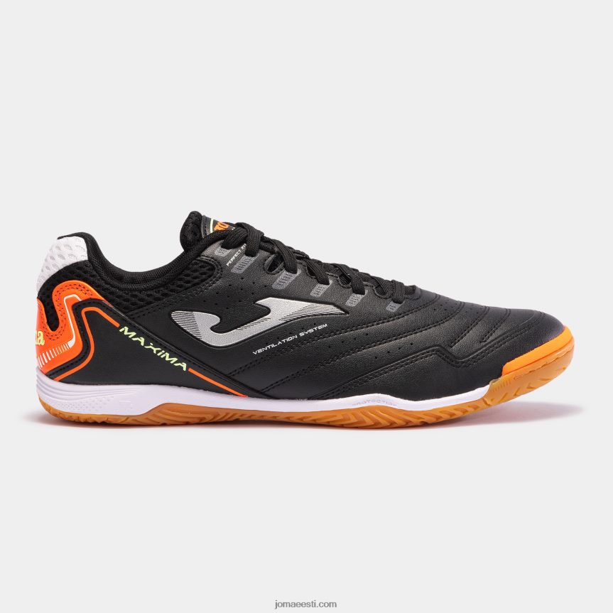 futsali kingad maxima 23 siseruumides DJNBH851 must oranž Joma