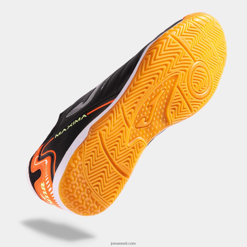 futsali kingad maxima 23 siseruumides DJNBH851 must oranž Joma
