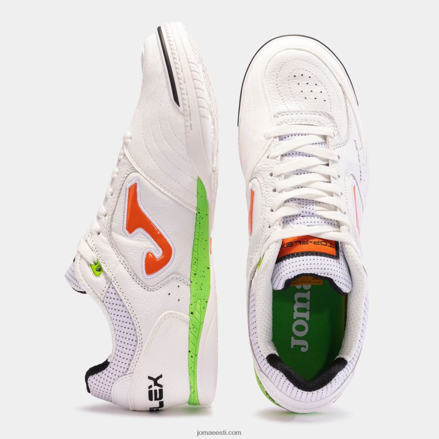 futsali kingad top flex 23 siseruumides DJNBH192 valge roheline Joma
