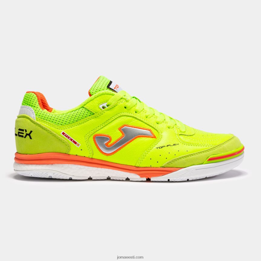 futsali kingad top flex rebound 23 siseruumides DJNBH1187 fluorestseeruv roheline punane Joma