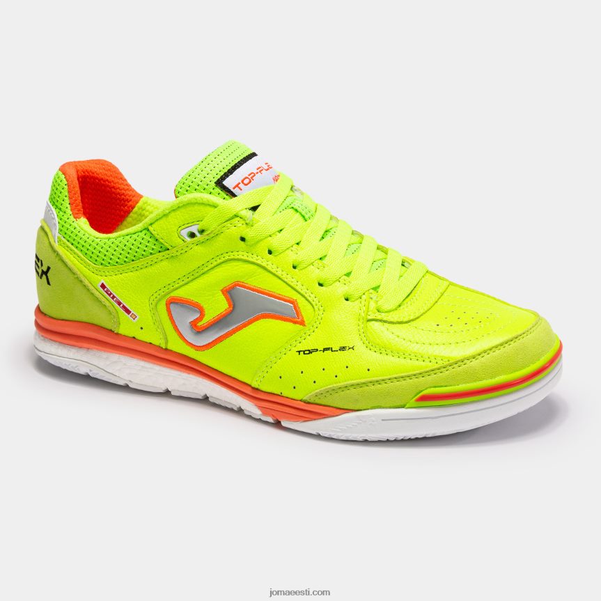 futsali kingad top flex rebound 23 siseruumides DJNBH1187 fluorestseeruv roheline punane Joma