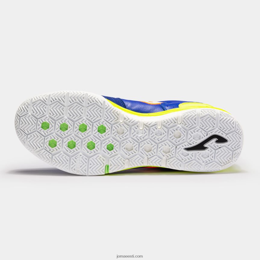 futsali kingad top flex rebound 23 siseruumides DJNBH136 kuninglik sinine fluorestseeruv roheline Joma