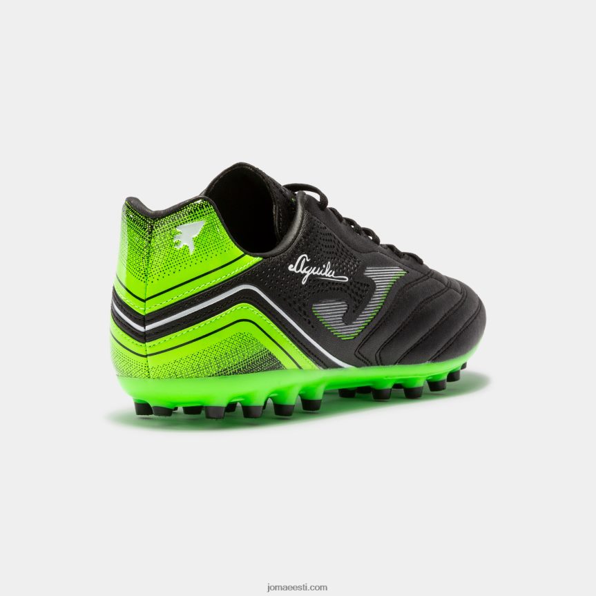 jalgpallisaapad aguila 22 kunstmuru DJNBH16 must fluorestseeruv roheline Joma