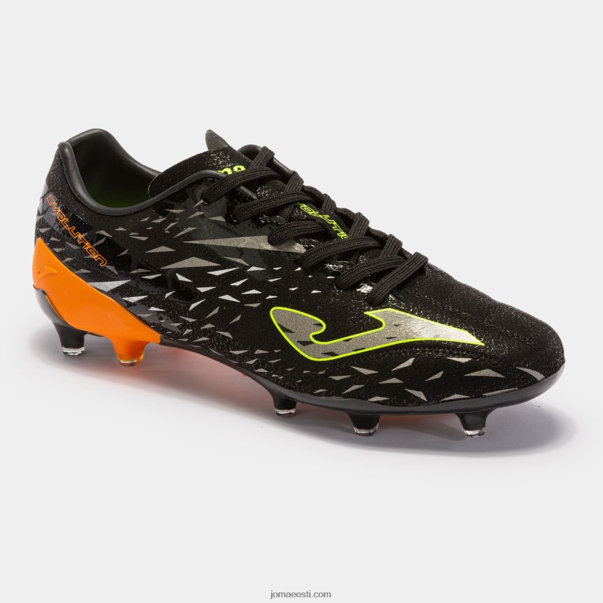 jalgpallisaapad evolution cup 23 kindel maa fg DJNBH200 must oranž Joma