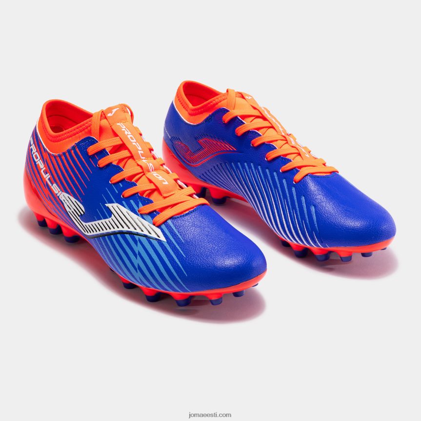 jalgpallisaapad propulsion cup 23 kunstmuru DJNBH403 kuninglik sinine fluorestseeruv oranž Joma