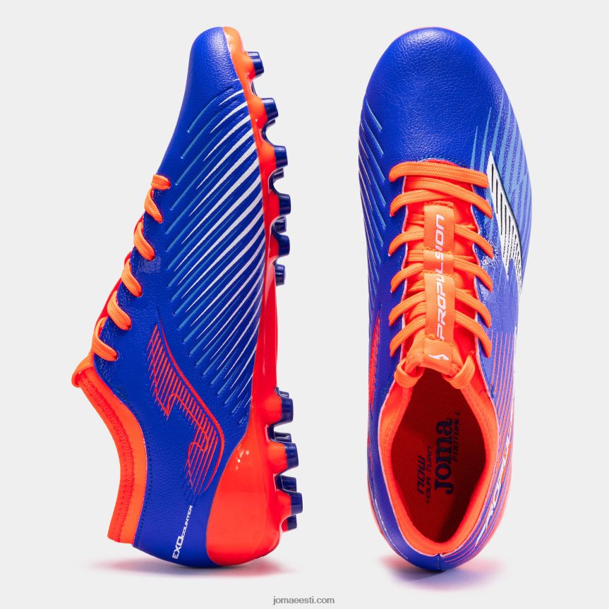 jalgpallisaapad propulsion cup 23 kunstmuru DJNBH403 kuninglik sinine fluorestseeruv oranž Joma