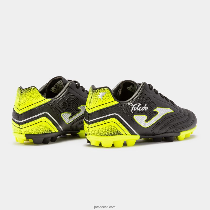 jalgpallisaapad toledo 22 kõva maa hg juunior DJNBH4344 must Joma