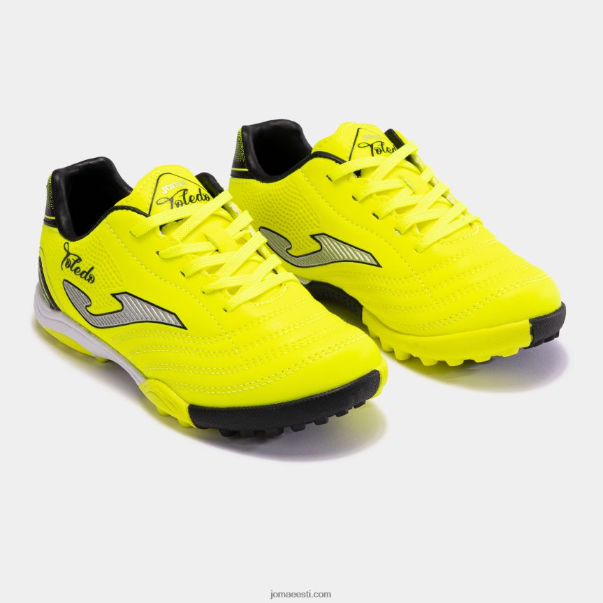 jalgpallisaapad toledo jr 23 muru juunior DJNBH2696 fluorestseeruv kollane must Joma