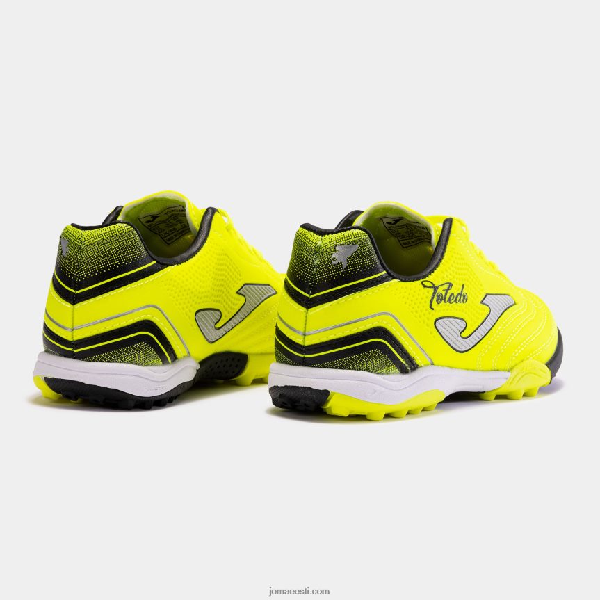 jalgpallisaapad toledo jr 23 muru juunior DJNBH2696 fluorestseeruv kollane must Joma