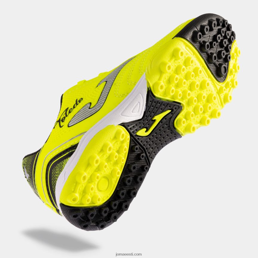 jalgpallisaapad toledo jr 23 muru juunior DJNBH2696 fluorestseeruv kollane must Joma
