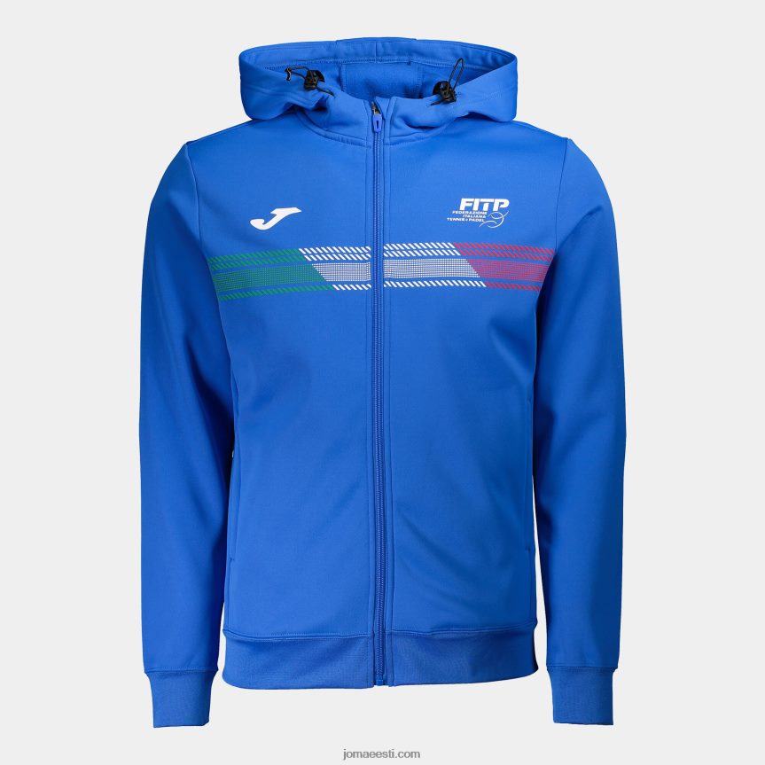 kapuutsiga jakk itaalia tennise- ja padeliliit DJNBH694 sügavsinine Joma