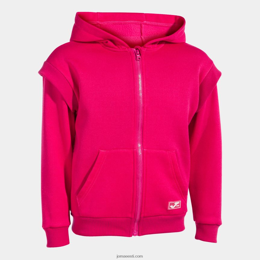 kapuutsiga jope tüdruk lõvi DJNBH2761 fuksia Joma
