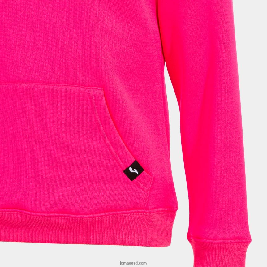kapuutsiga kampsun tüdruku lõvi DJNBH4091 fluorestseeruv roosa Joma