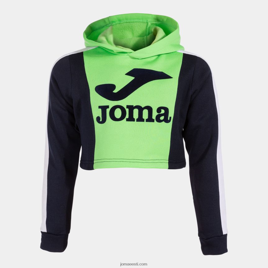 kapuutsiga kampsun tüdrukute park DJNBH2805 roheline tumesinine Joma