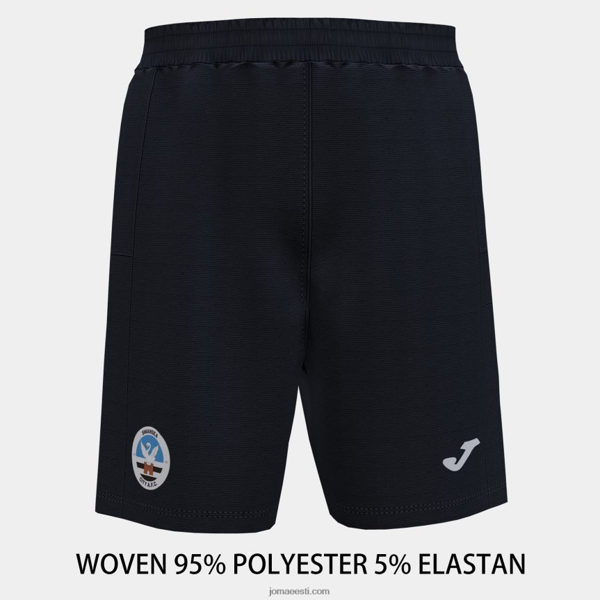 lühikesed püksid treening swansea 22/23 DJNBH4478 must Joma