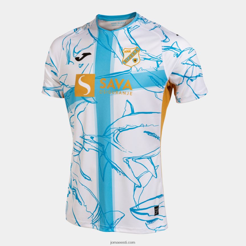 särk lühikeste varrukatega 1. vorm rijeka 22/23 DJNBH4465 valge kollane Joma