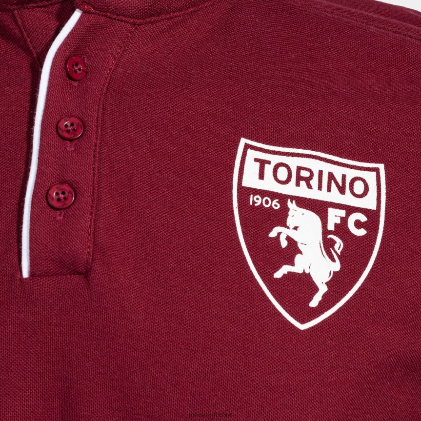 polosärk lühikeste varrukatega vabaaja torino 22/23 DJNBH3499 Burgundia Joma