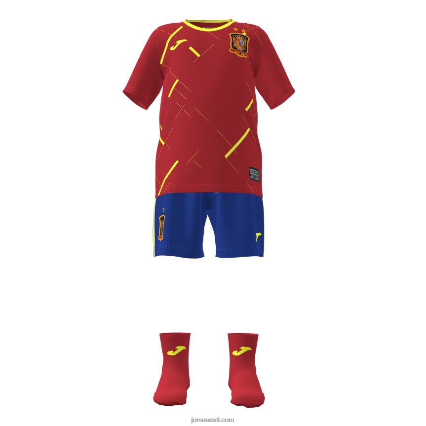 set hispaania futsali valik juunior DJNBH4102 punane kuninglik sinine Joma