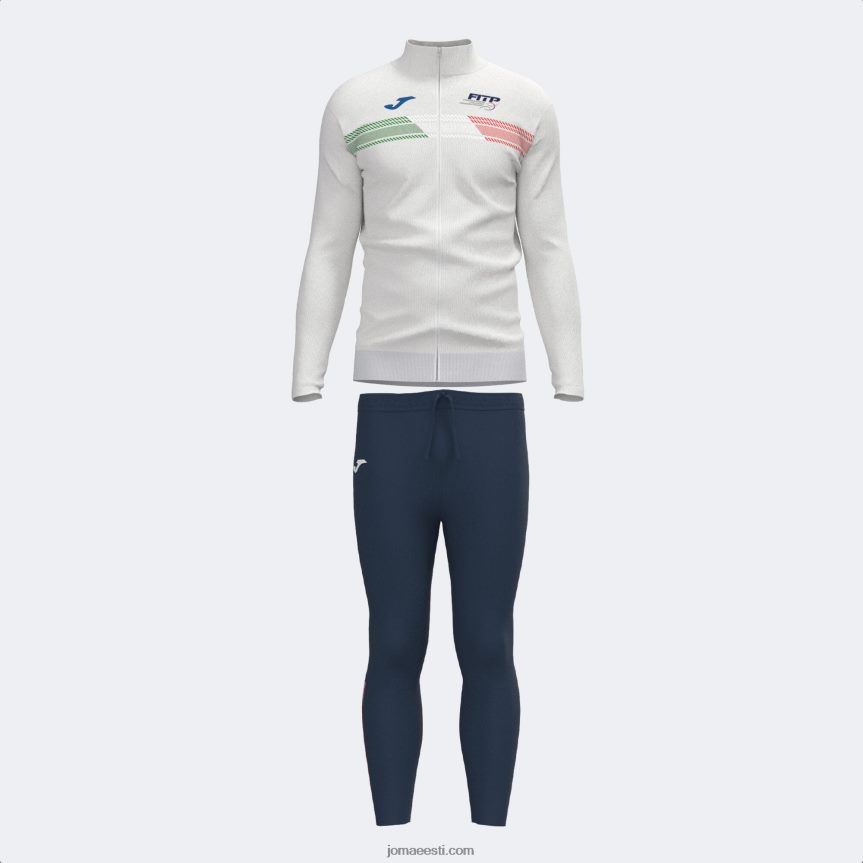 Spordidressi Itaalia tennise- ja padeliliit DJNBH575 valge meresinine Joma