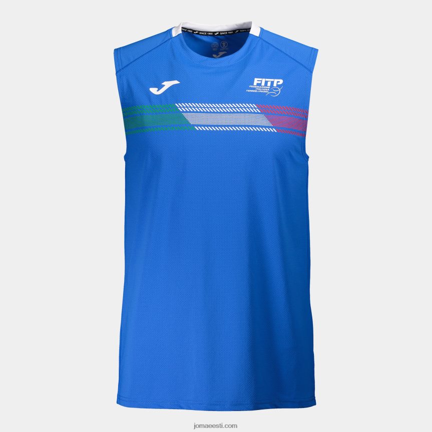 varrukateta t-särk Itaalia tennise ja padeli föderatsioon DJNBH3512 sügavsinine Joma