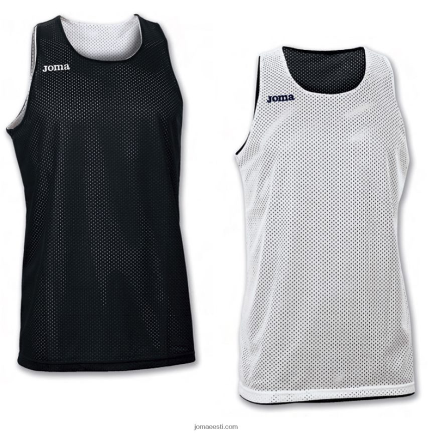 varrukateta t-särk aro DJNBH2511 valge must Joma