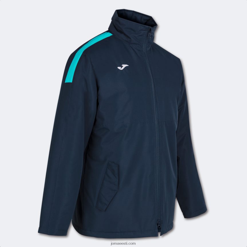 mehed anorak trivor DJNBH1230 tumesinine fluorestseeruv türkiissinine Joma