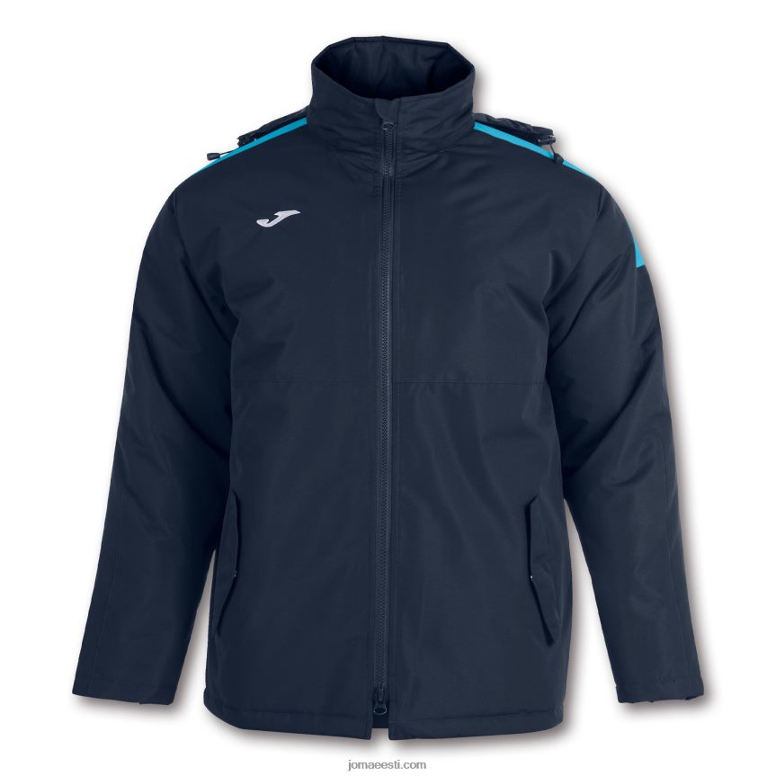 mehed anorak trivor DJNBH1230 tumesinine fluorestseeruv türkiissinine Joma