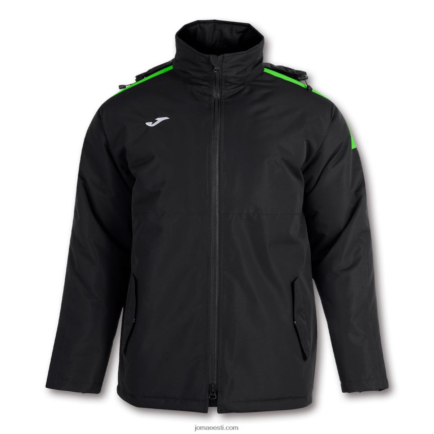 mehed anorak trivor DJNBH1493 must fluorestseeruv roheline Joma