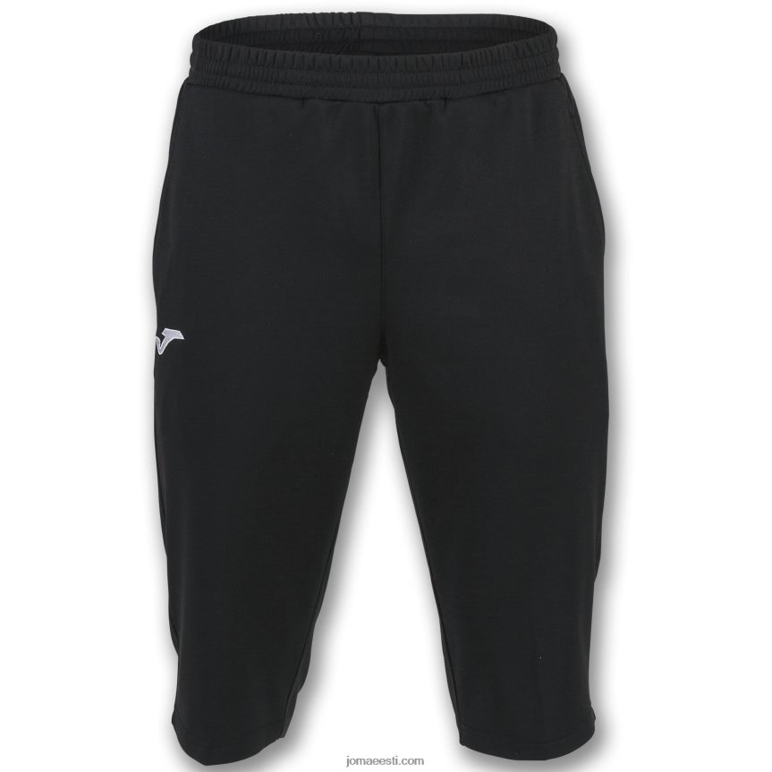 mehed bermuda lühikesed püksid capri DJNBH1459 must Joma