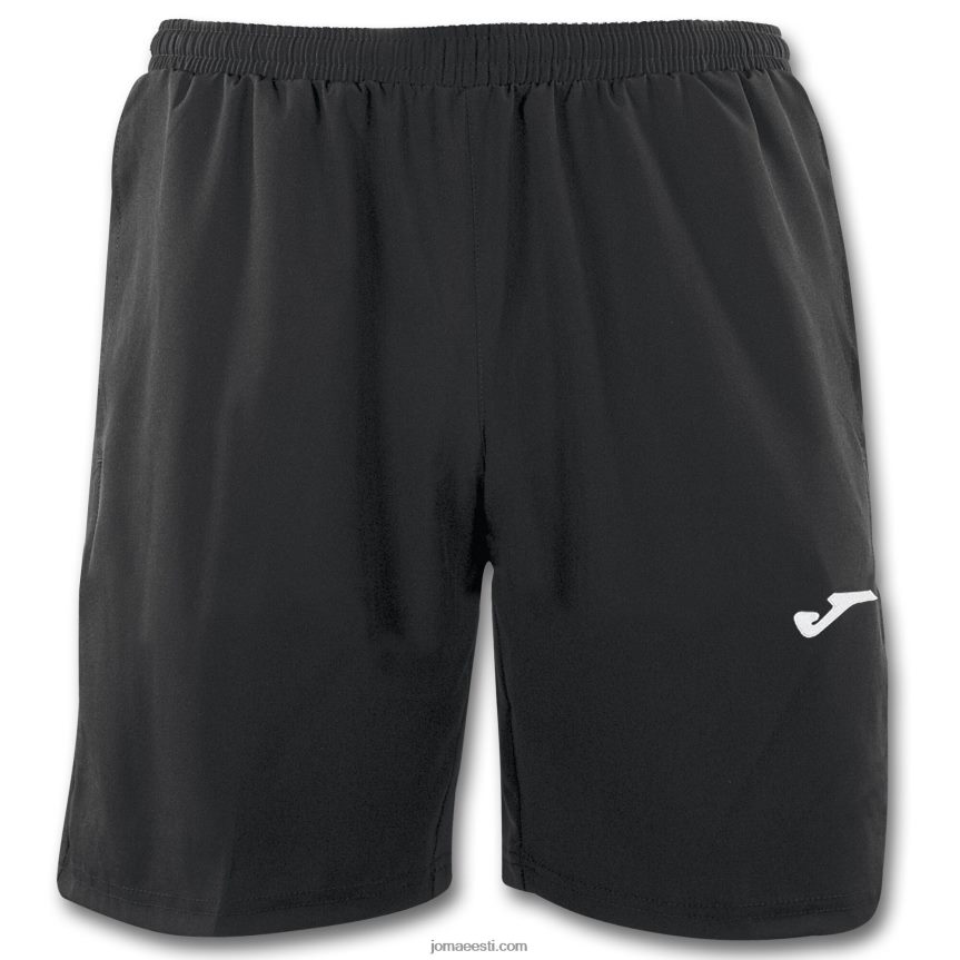 mehed bermuda lühikesed püksid costa ii DJNBH4340 must Joma