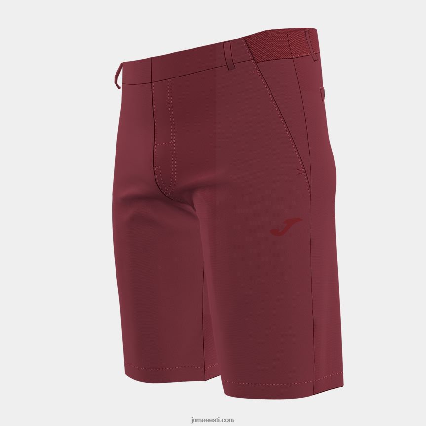 mehed bermuda lühikesed püksid pasarela iii DJNBH340 Burgundia Joma