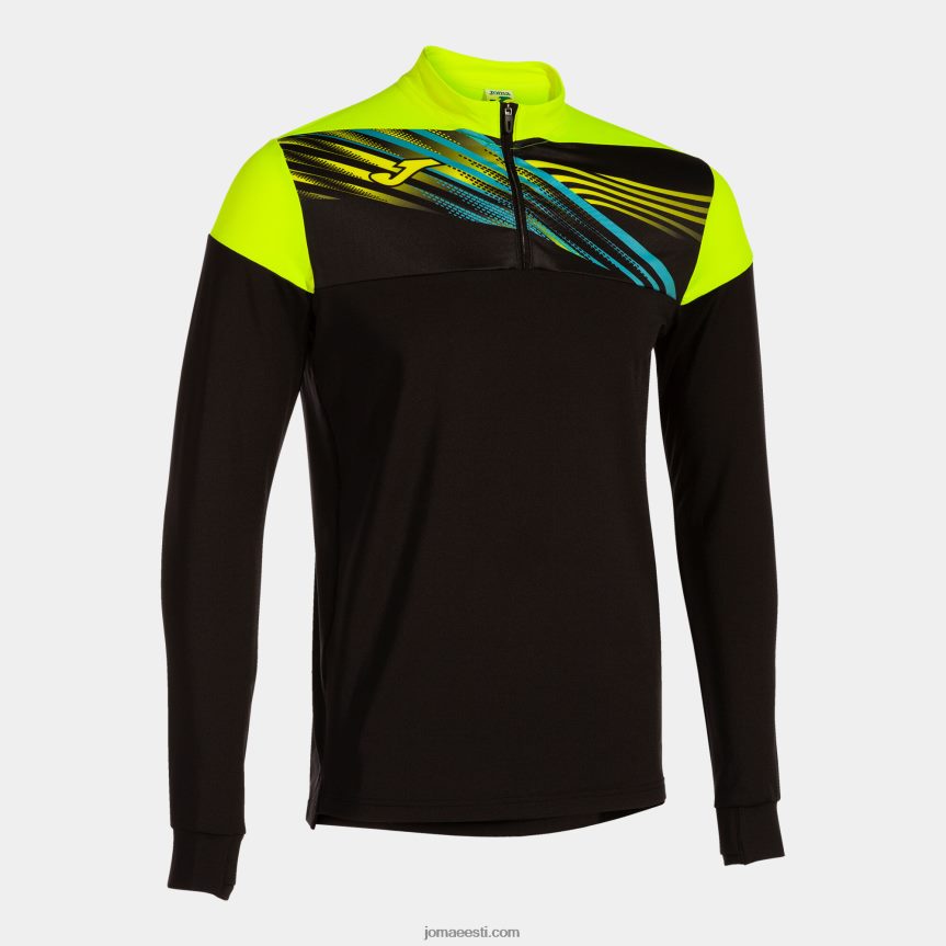mehed dressipluus eliit x DJNBH4665 must fluorestseeruv kollane Joma