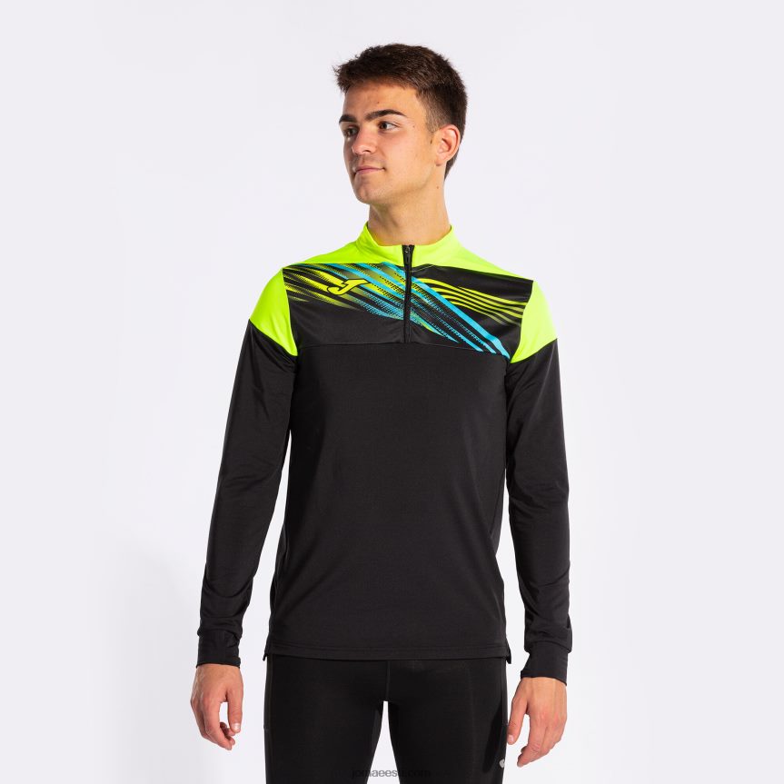 mehed dressipluus eliit x DJNBH4665 must fluorestseeruv kollane Joma