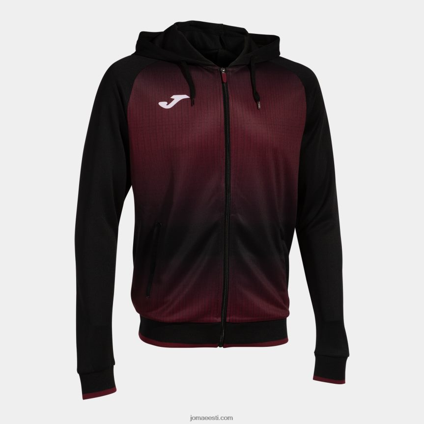 mehed kapuutsiga jakk tiiger v DJNBH217 must Burgundia Joma