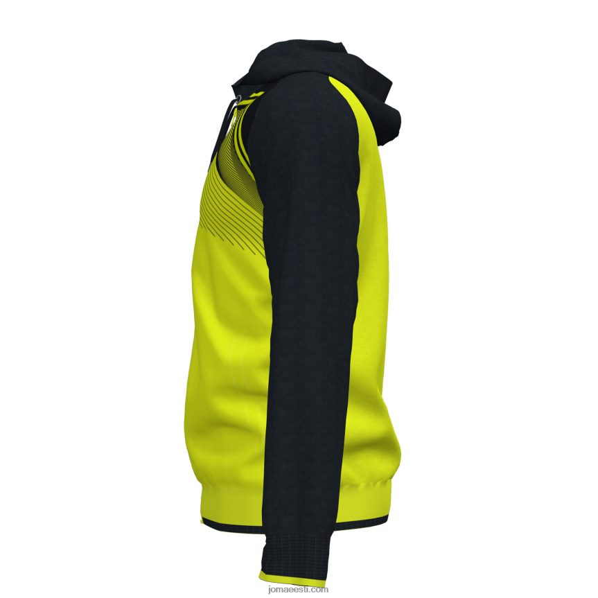 mehed kapuutsiga jope supernova ii DJNBH704 fluorestseeruv kollane must Joma
