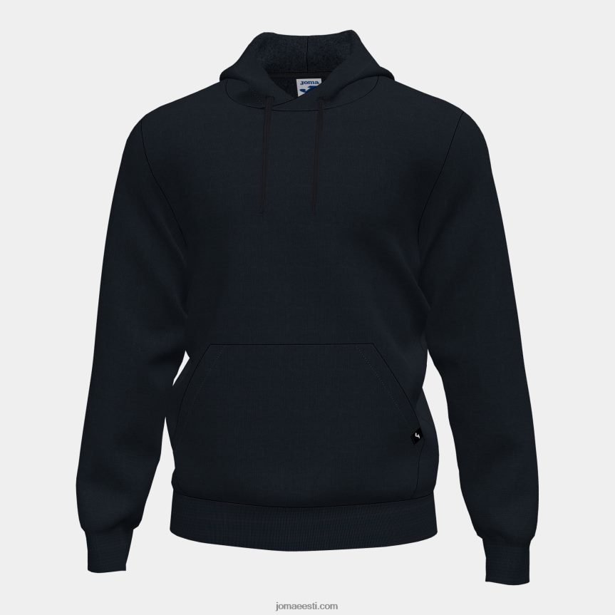 mehed kapuutsiga kampsun montana DJNBH3549 must Joma