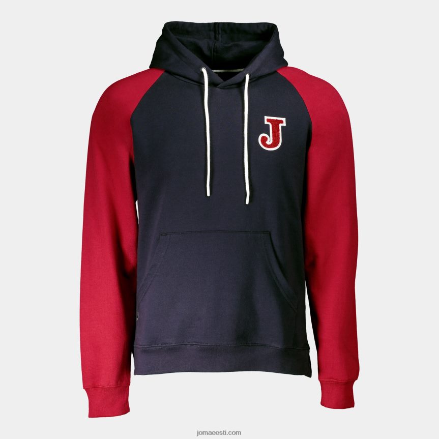 mehed kapuutsiga kampsun urban street DJNBH263 tumesinine punane Joma