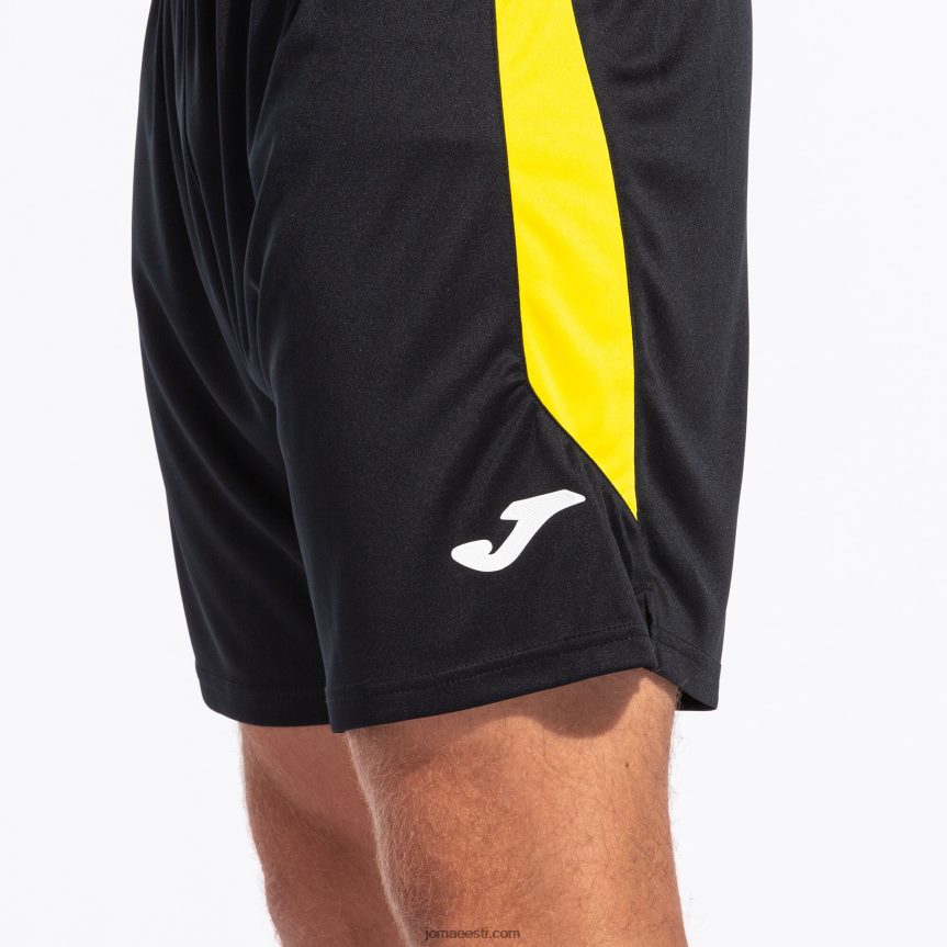 mehed lühikesed püksid glasgow DJNBH1560 must kollane Joma
