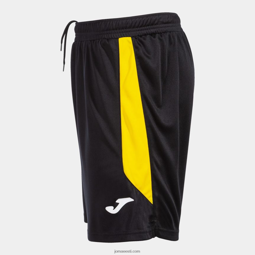 mehed lühikesed püksid glasgow DJNBH1560 must kollane Joma