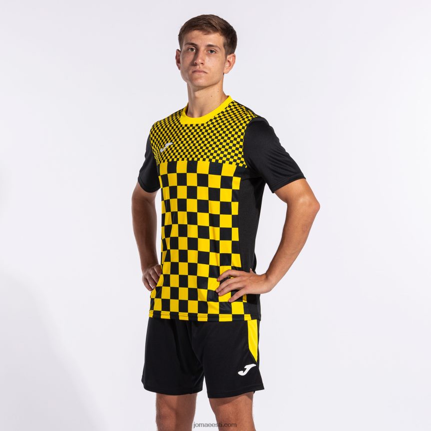mehed lühikesed püksid glasgow DJNBH1560 must kollane Joma