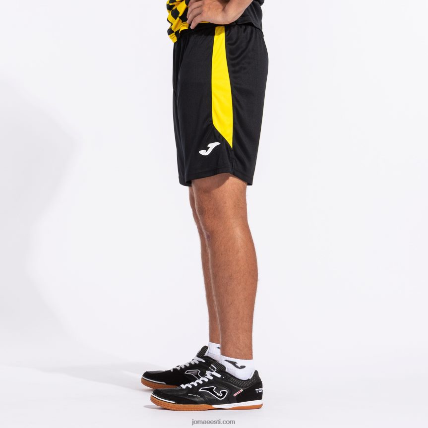 mehed lühikesed püksid glasgow DJNBH1560 must kollane Joma