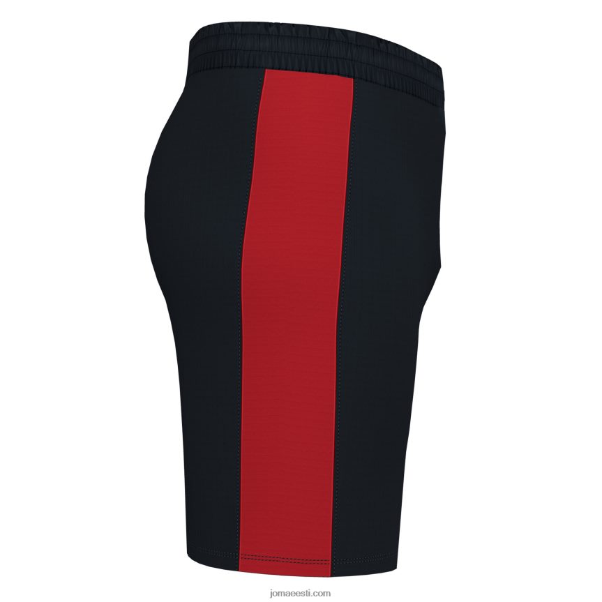 mehed lühikesed püksid maxi DJNBH1452 must punane Joma
