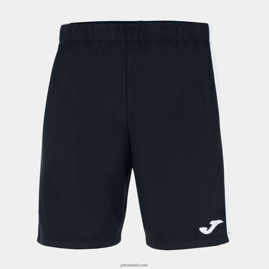 mehed lühikesed püksid maxi DJNBH4196 must valge Joma